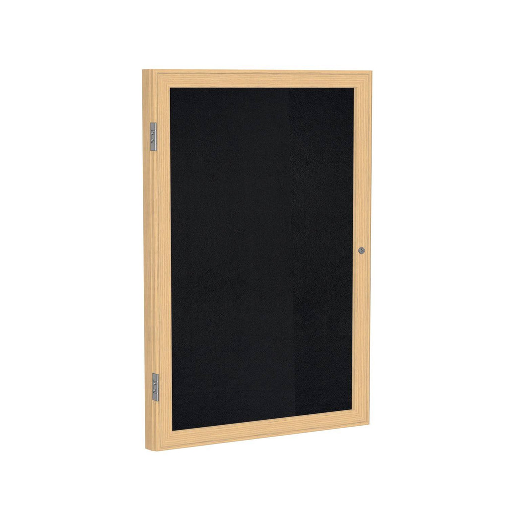 Enclosed Recycled Rubber Bulletin Board L7586
