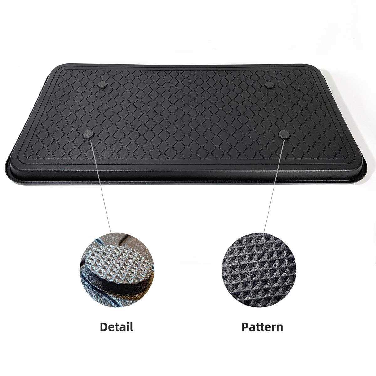 Set of 2 Black Heavy Duty Boot Trays D109