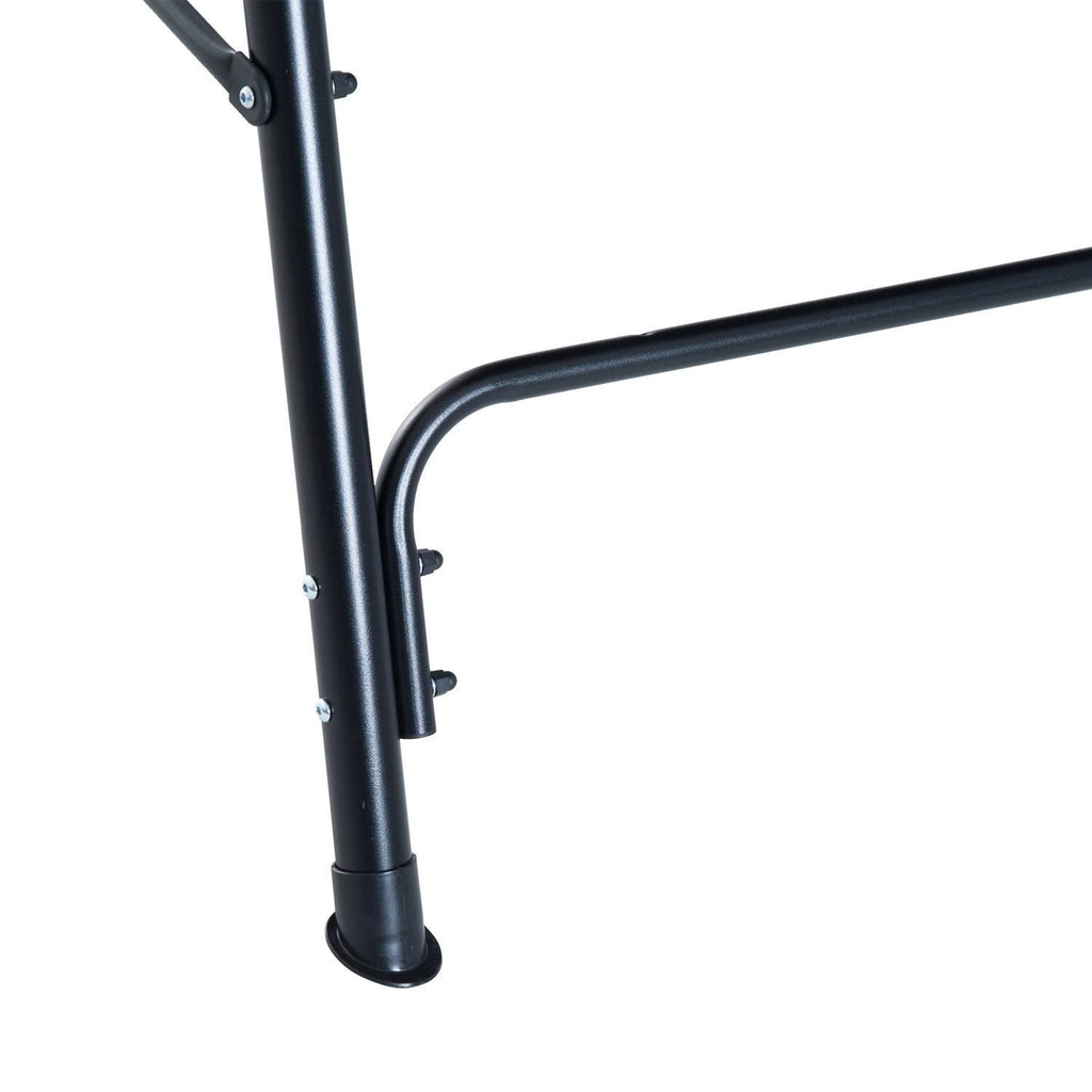 Black Steel 3 Person Porch Swing Q432