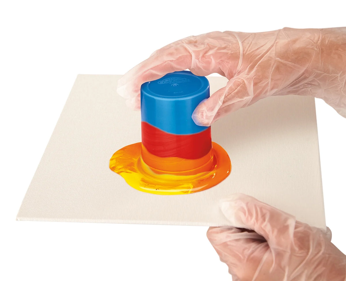 Rainbow Twist Acrylic Paint Pouring Art Activity Kit K20313