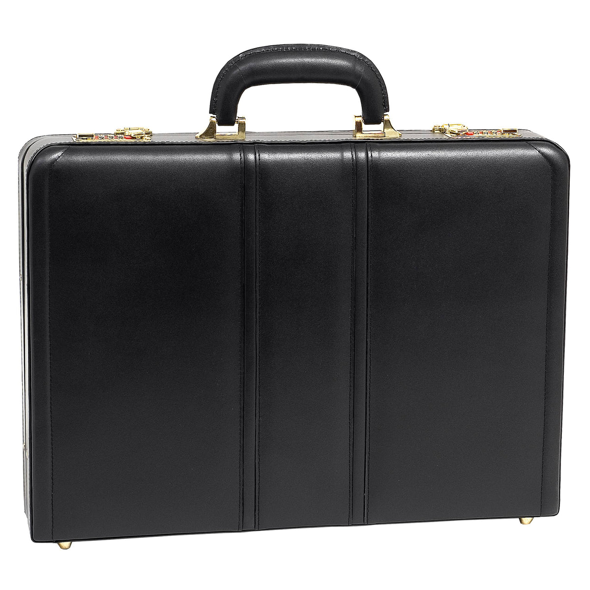 Black Leather Attache F5118