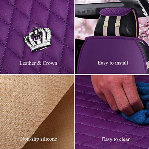 Leather Auto Seat Covers 9pcs Front Rear Seat Covers M7861