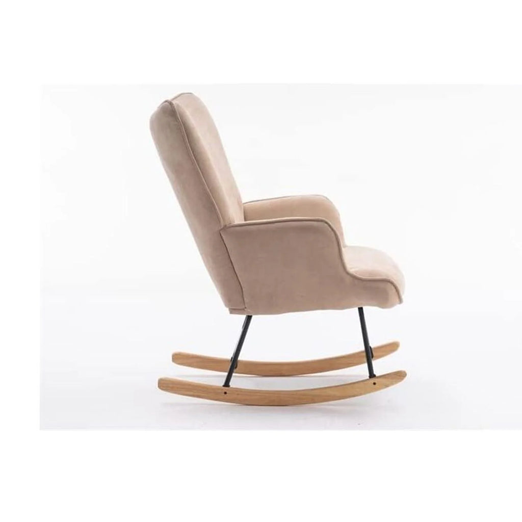 Beige Fabric Rocking Chair K680