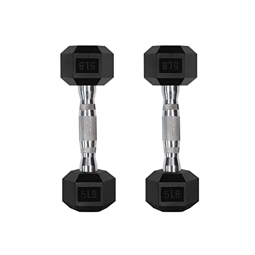 Rubber Encased Hex Dumbbell Sets P66429