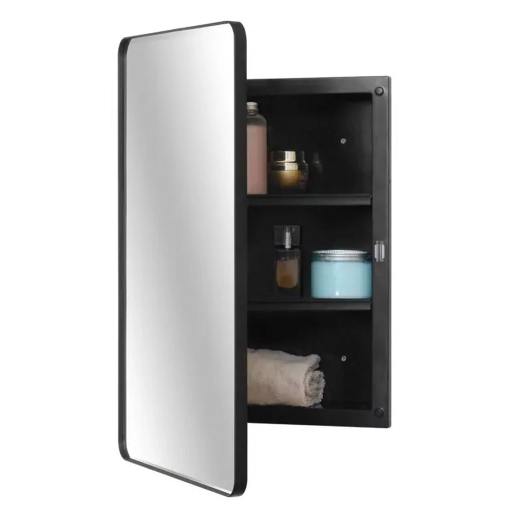 Black 16 x 24 inch Plastic Medicine Cabinet X94092