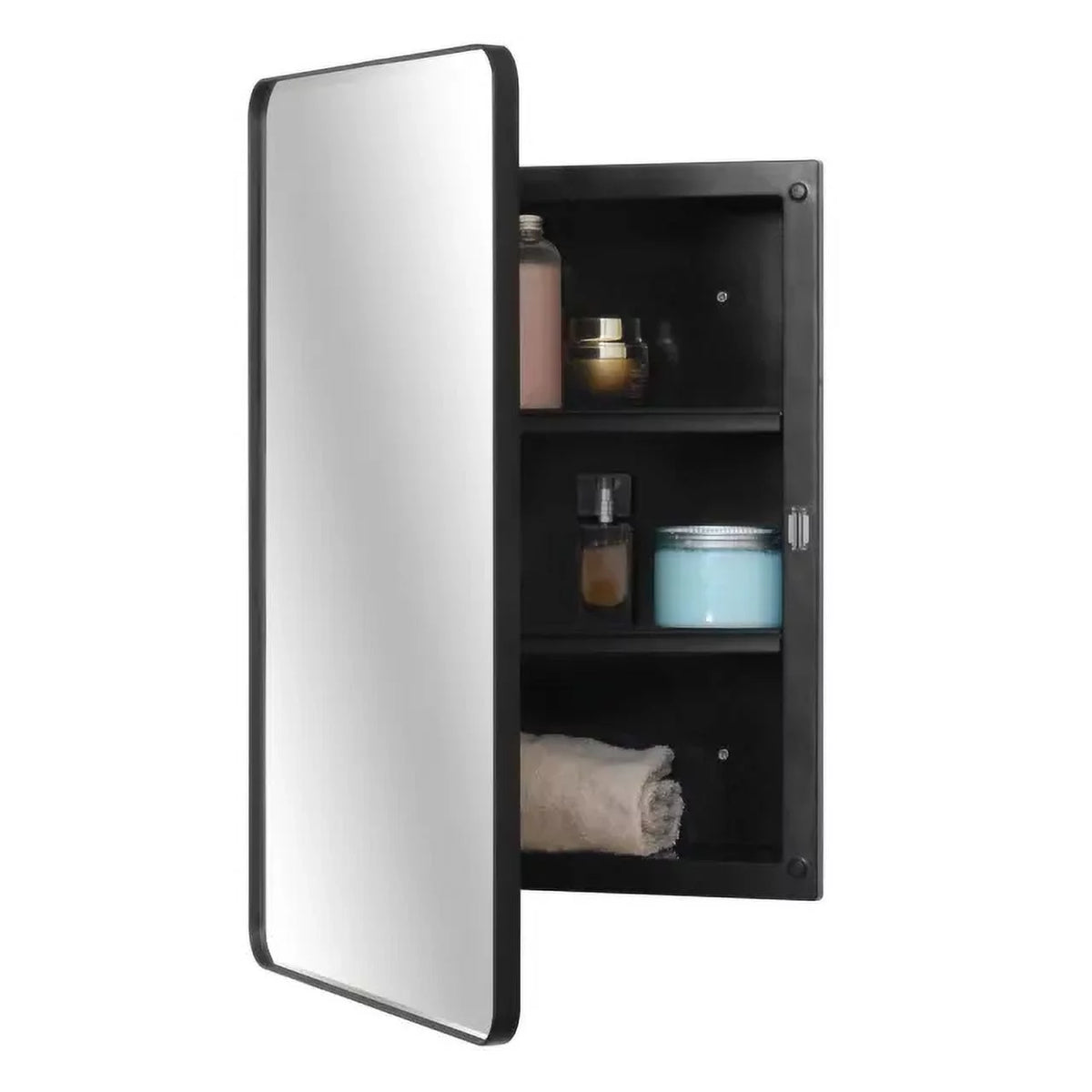 Black 16 x 24 inch Plastic Medicine Cabinet X94092