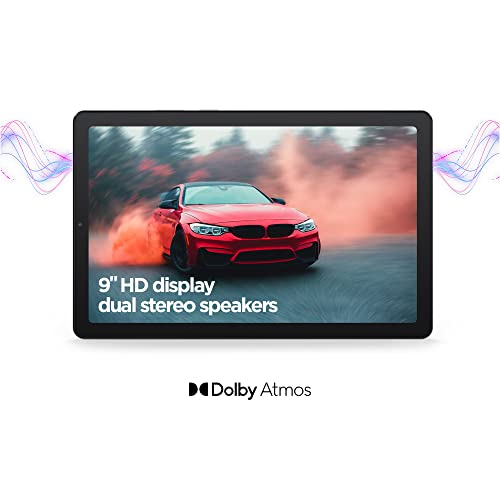 9" HD Tablet with Folio Case, Gray Z649096