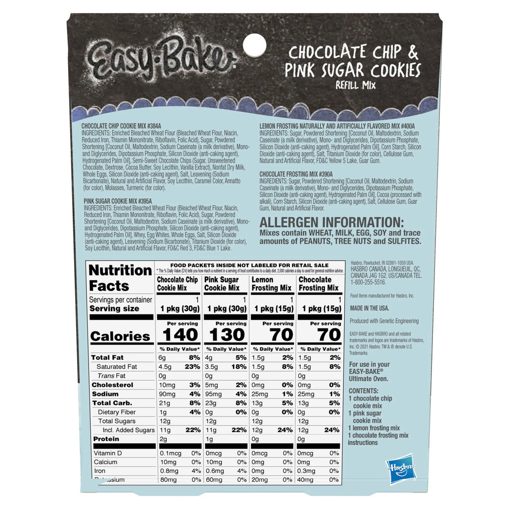 Chocolate Chip and Pink Sugar Cookies Refill Mix, 3.2 oz G697877