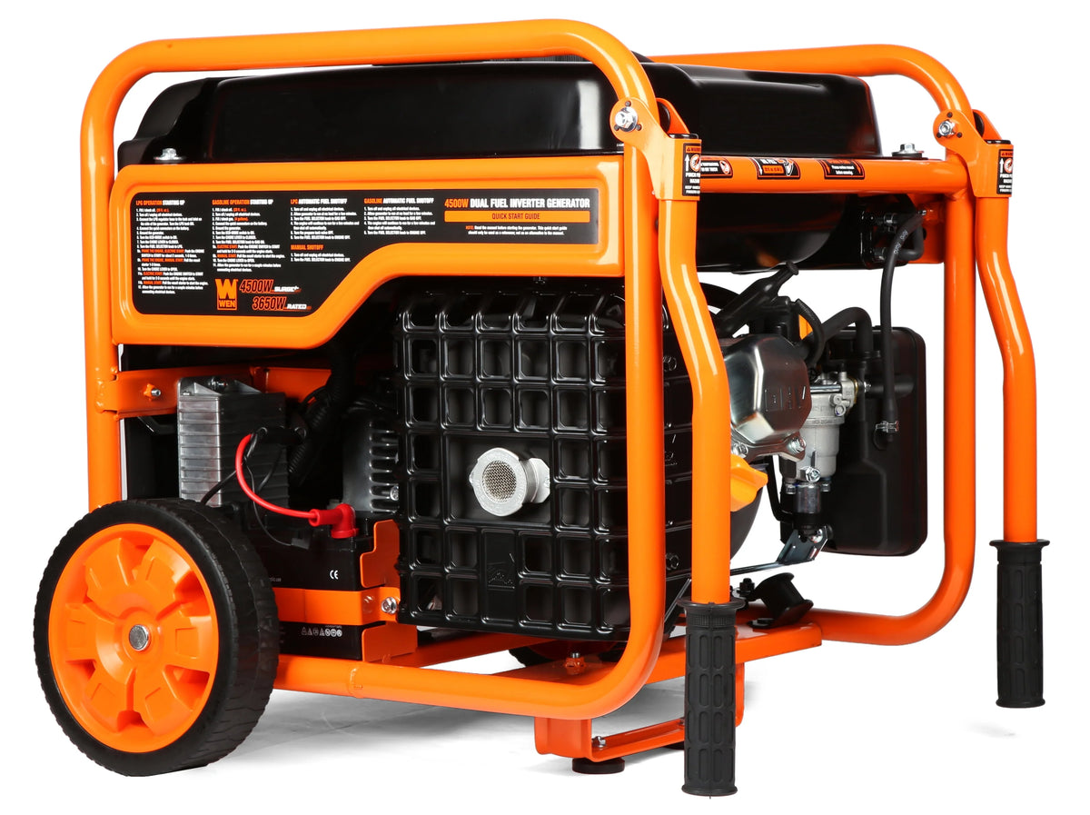 4500-Watt Dual Fuel Open Frame Inverter Generator with Electric Start B995268