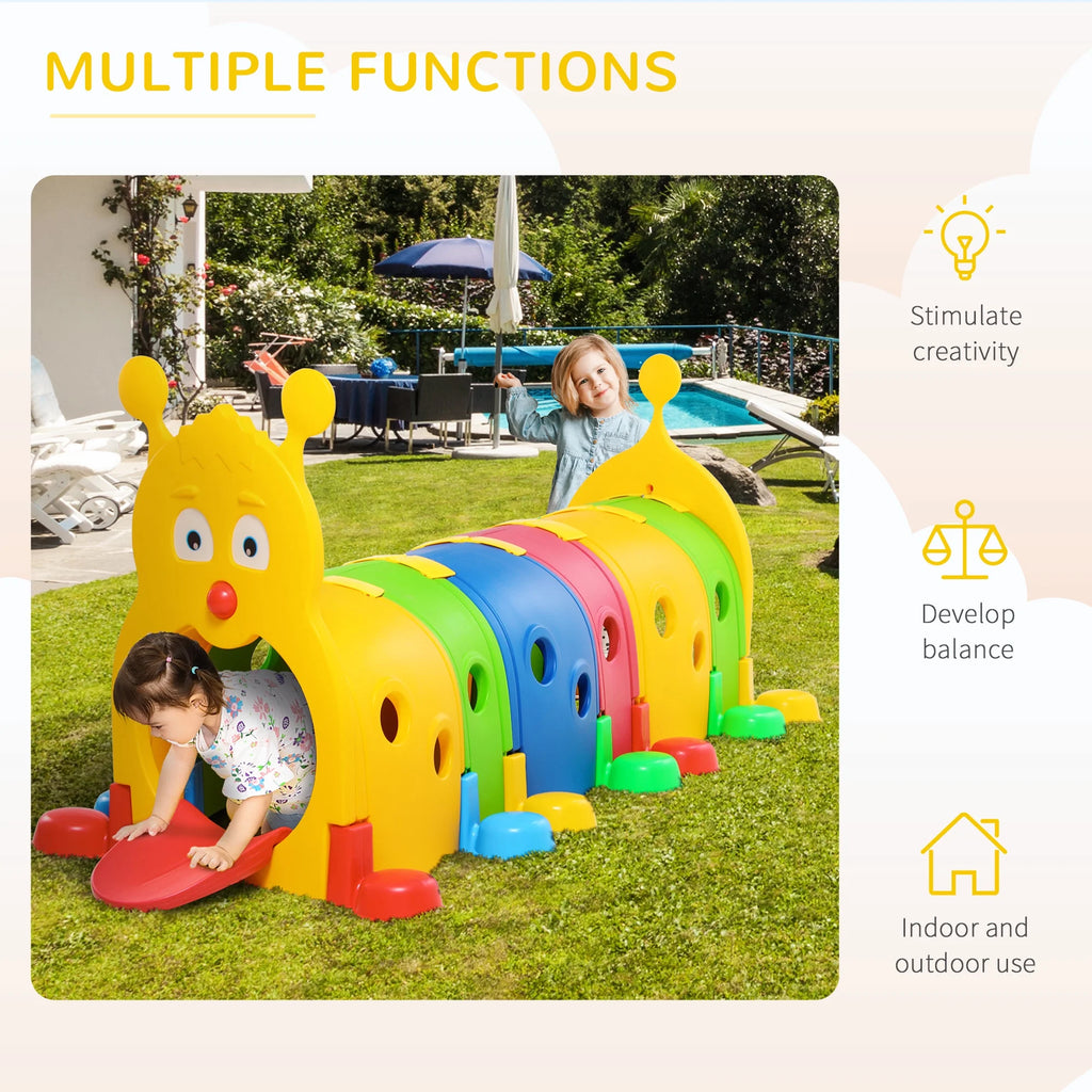 Kids Caterpillar Tunnel Climb-N-Crawl Play C87056