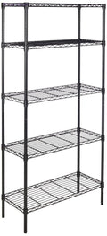 5-Shelf Shelving Unit Black G507818