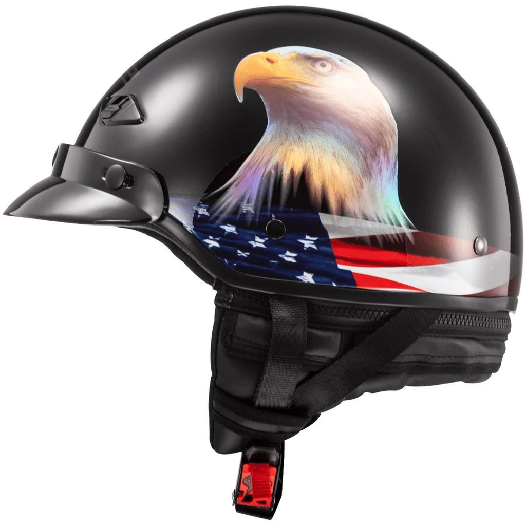 Black Adult Cruiser Helmet F8985