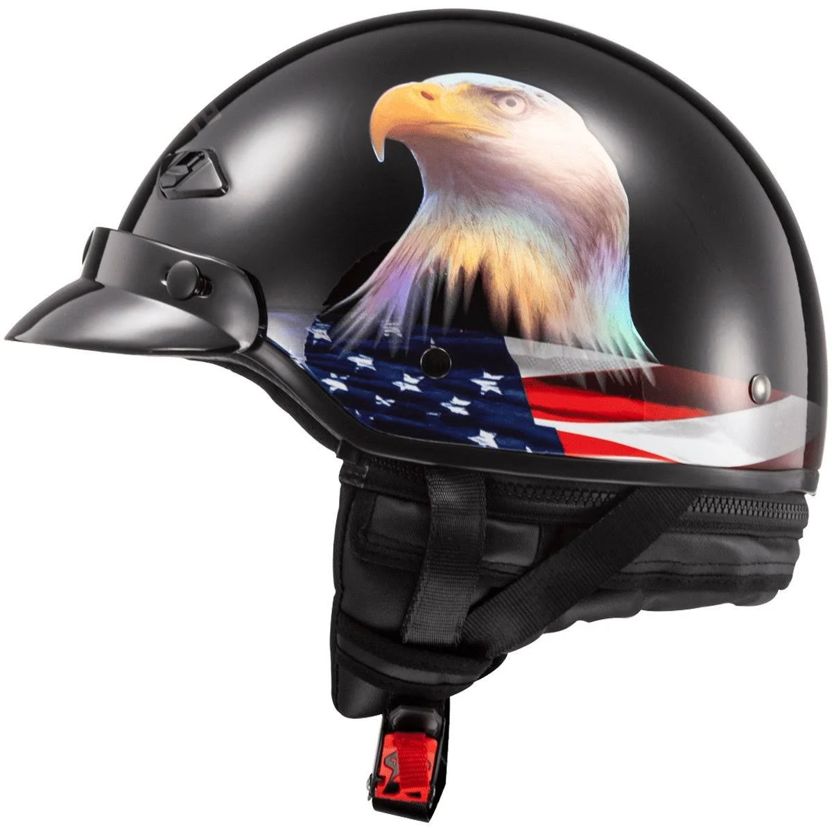 Black Adult Cruiser Helmet F8985