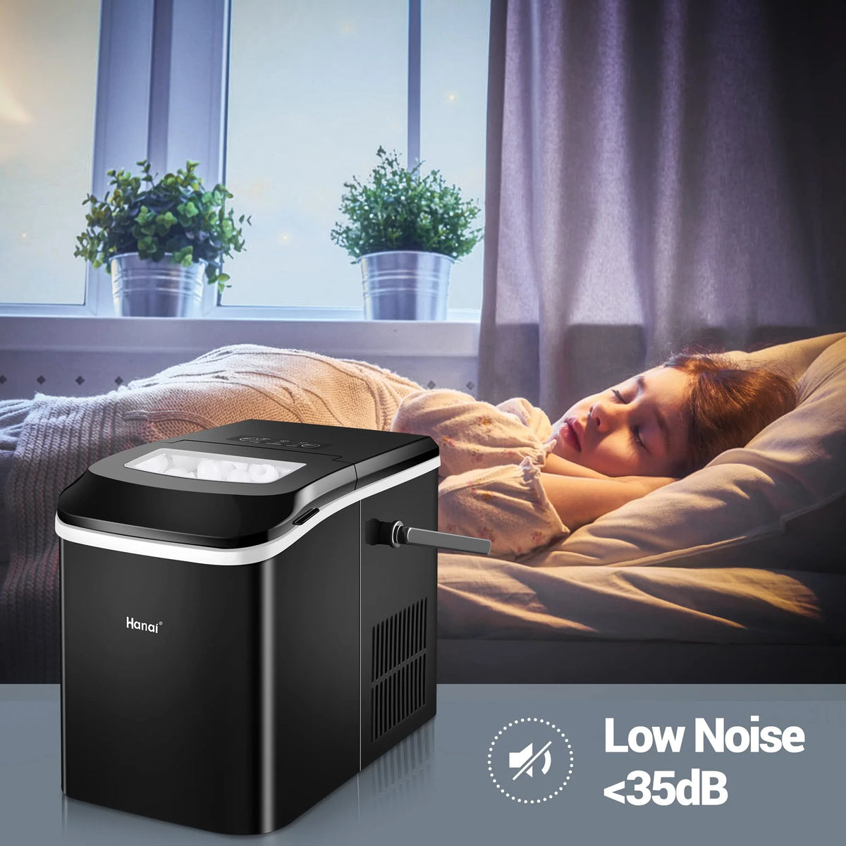 Portable Ice Maker with Ice Scoop and Basket G171