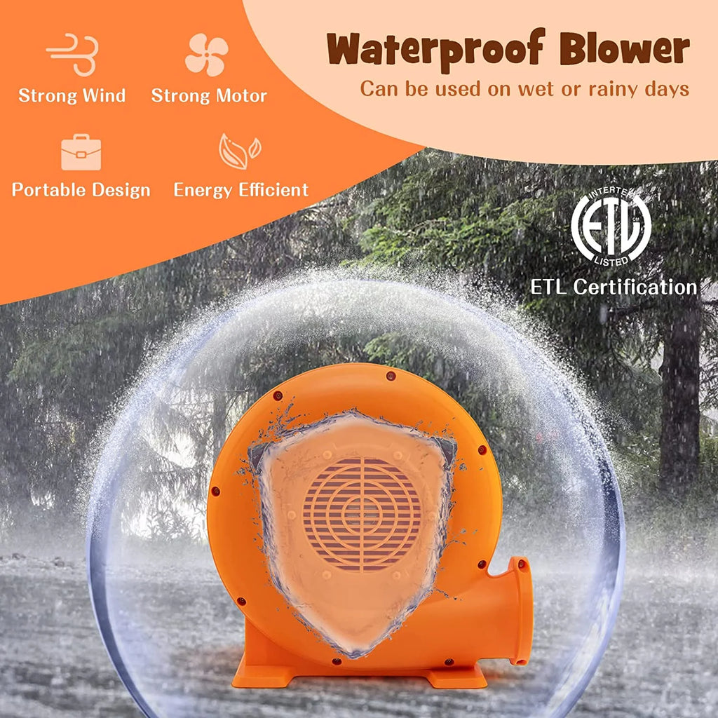 380W 0.5HP Air Blower with 25 FT SJTW Wire, IPX4, GFCI Plug W961