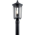 Black 1-Light Outdoor Post Lantern S878910