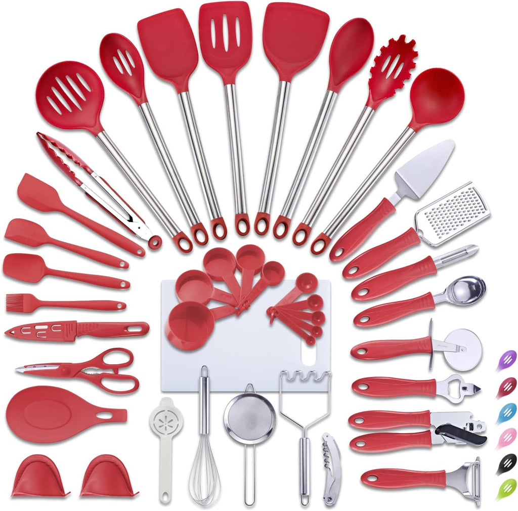 42Pcs Nylon Non-Stick Cooking Utensils Set W28982