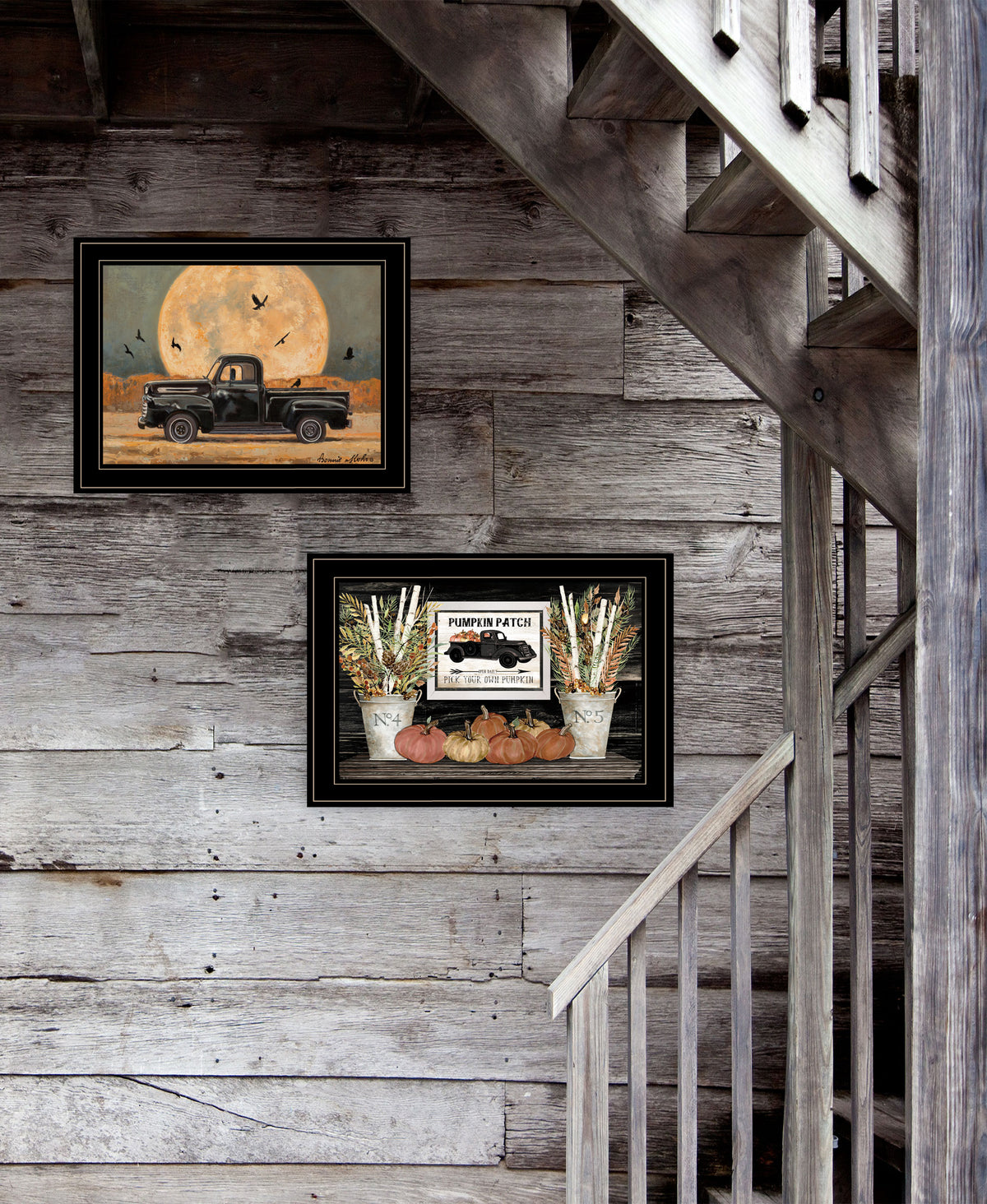 2-Piece Ready to Hang Framed Print, Black Frame S199446