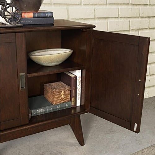 Solid Wood Storage Cabinet in Auburn Brown I5129
