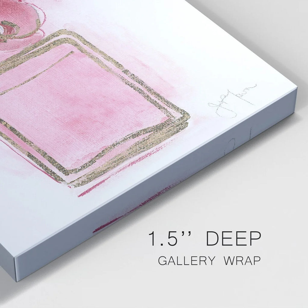 Golden Perfume Gallery Wrapped Canvas 10X10 J147