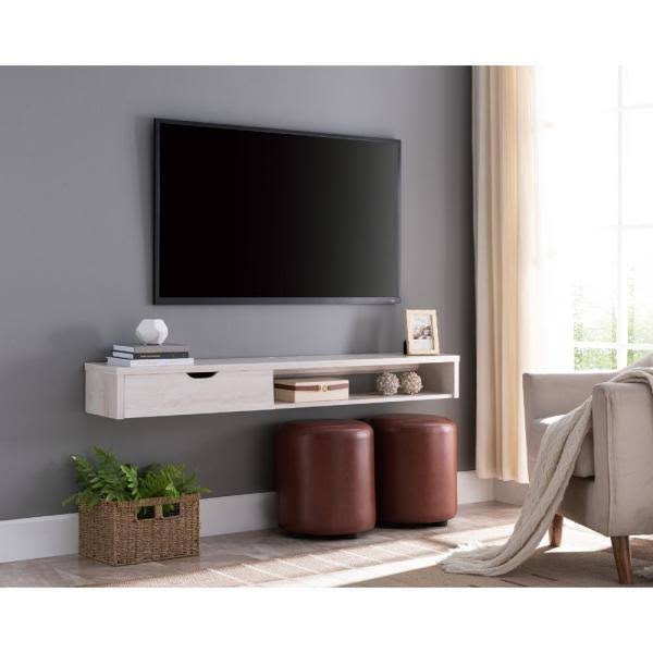 White Oak Wall Mounted TV Console K940495
