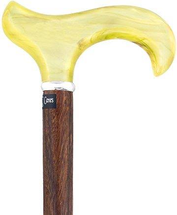 Derby Walking Cane with Genuine Rosewood Shaft and Silver Collar N693223