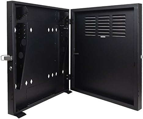 2U Vertical Wall Mount Enclosure Cabinet Black C9734