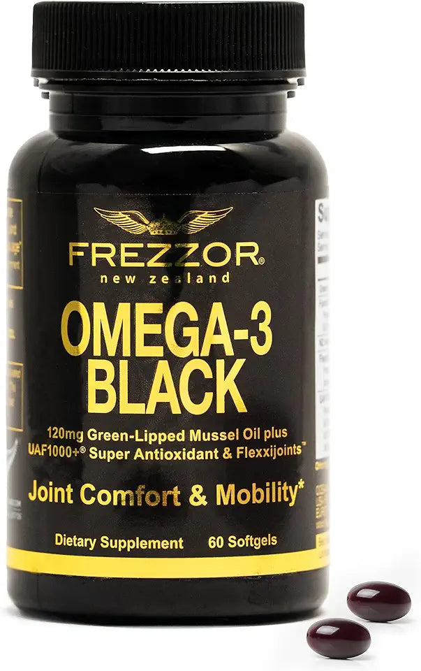 Omega 3 Black Green Lipped Mussel Oil 450mg 60 Softgels Y534582