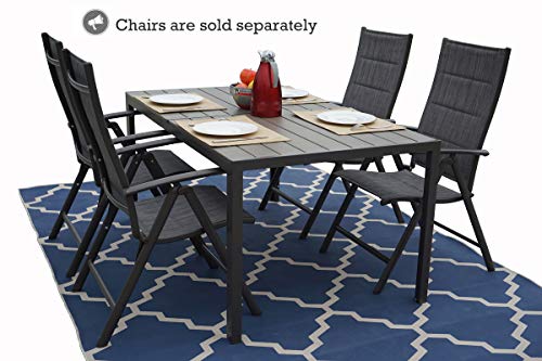 Outdoor Dining Table 35.6'x58.9' for 6 Person J7194