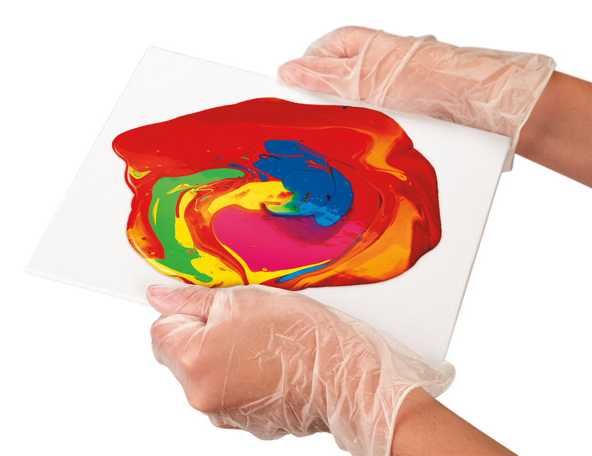 Rainbow Twist Acrylic Paint Pouring Art Activity Kit K20313