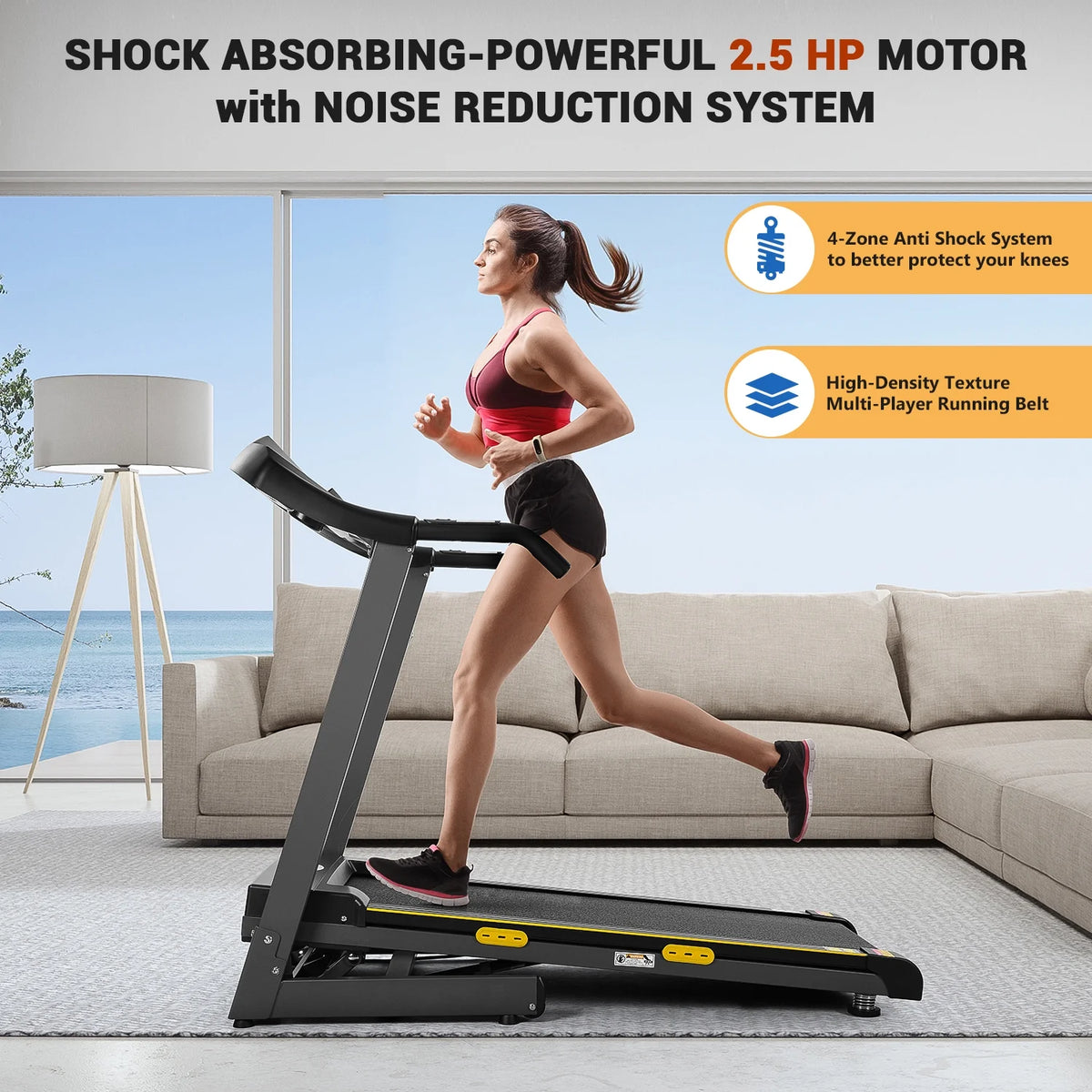 2.5 HP Treadmill with 12% Auto Incline J701004