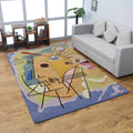 Hand Tufted Wool 9'x12' Geometric Area Rug K396310