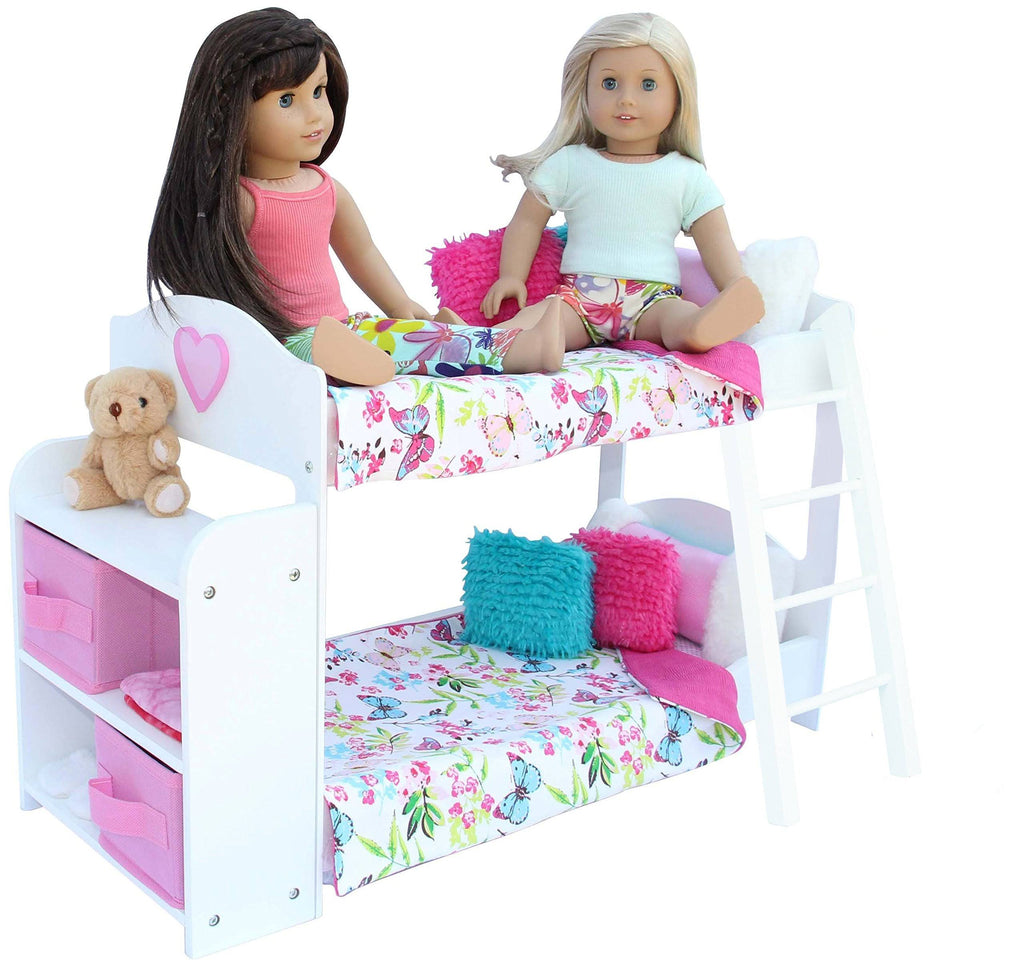 20 pc Doll Bedroom Set with Bunk Bed R16503