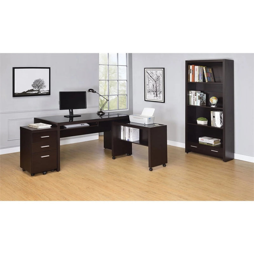 3 Piece Office Chair Computer Desk and Mobile File Cabinet C50920