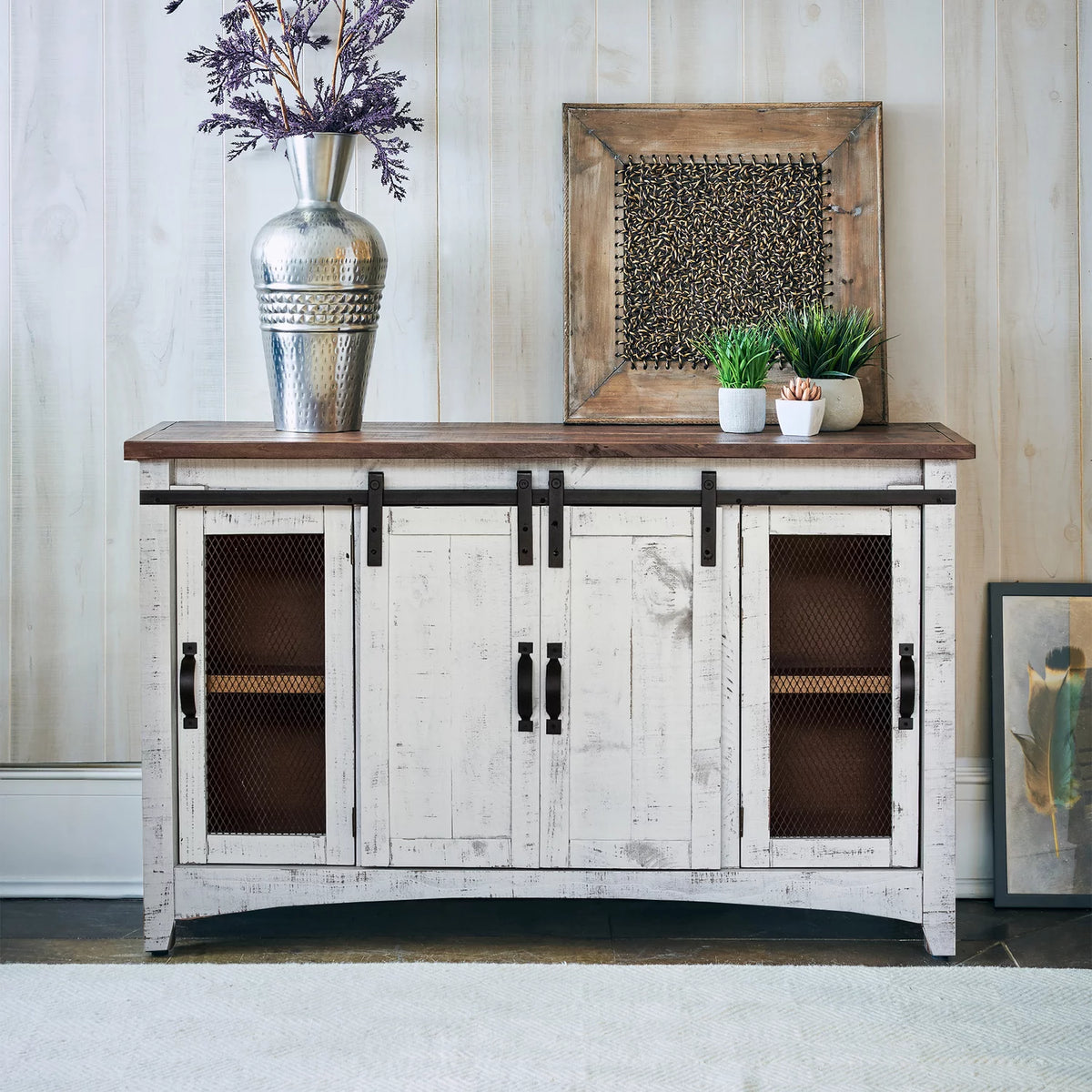 White Media Console Z557