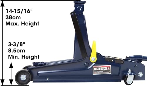Hydraulic Trolley Floor Jack with Extra Saddle 3 Ton Red U262