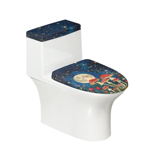 Santa Claus Toilet Lid Tank Cover 2 Pack Set N7741