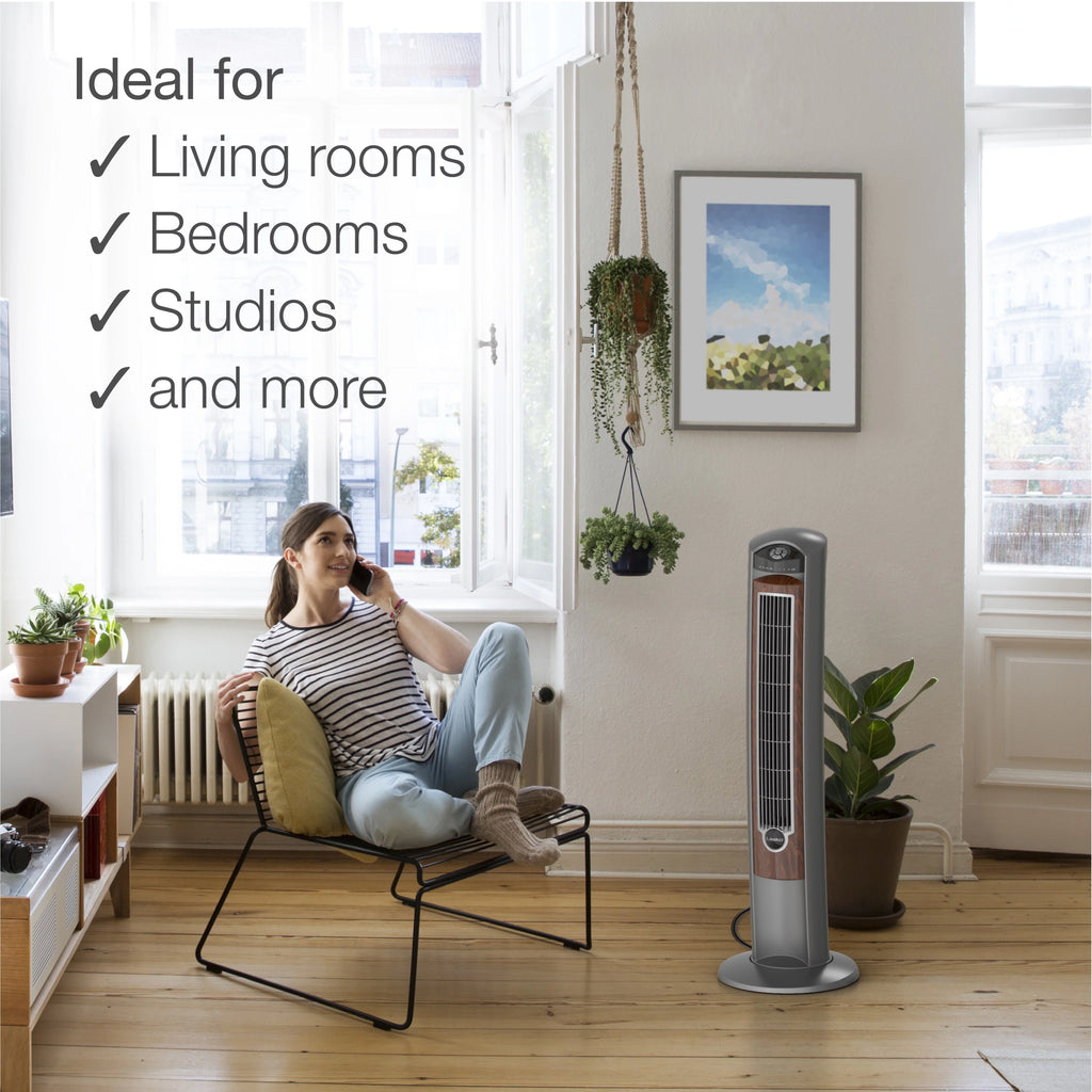 42 Tower Fan with Ionizer, Timer and Remote Y128246