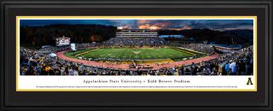 Sunset Appalachian State Mountaineer Football Standard Frame I219