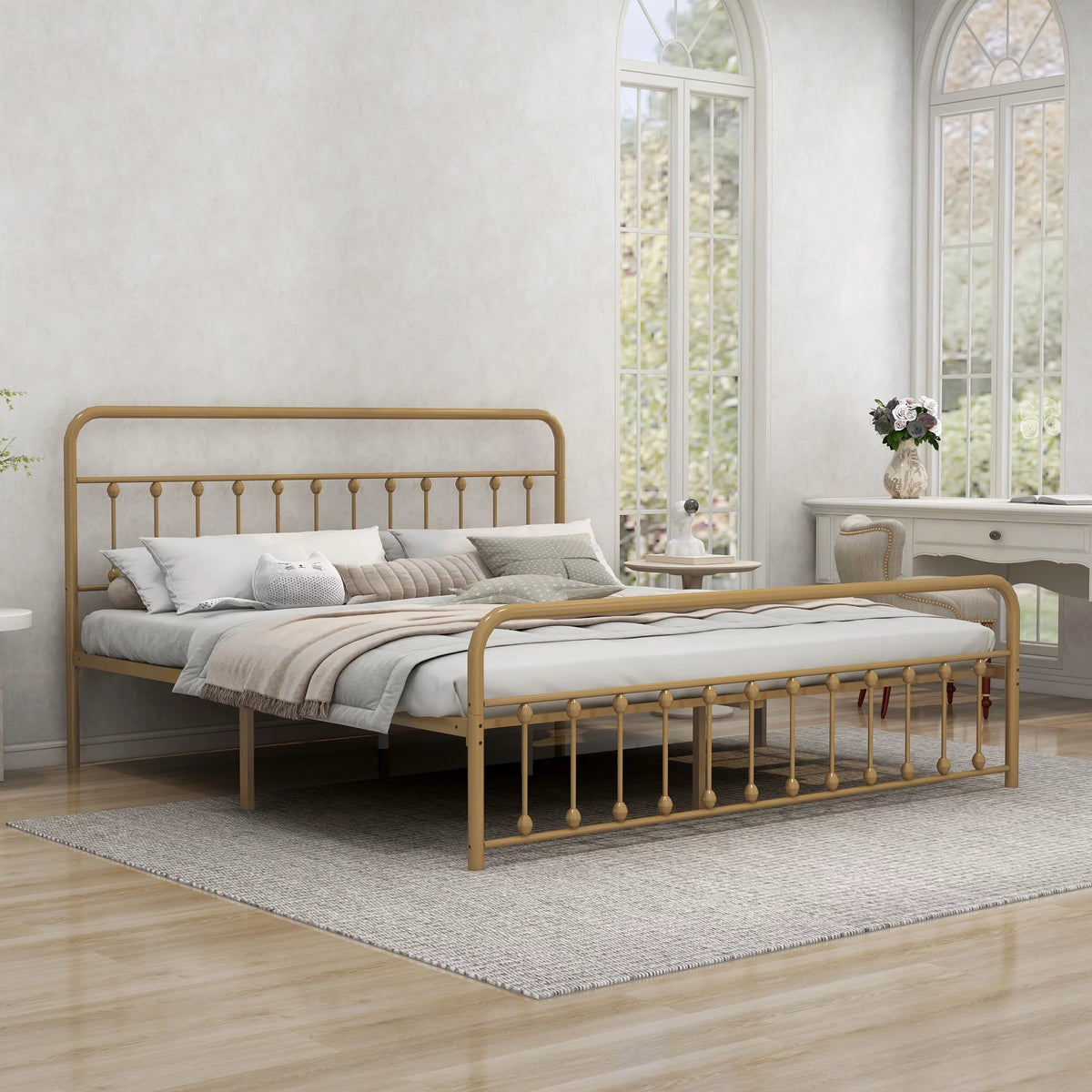 Queen Platform Metal Bed Frame M22809