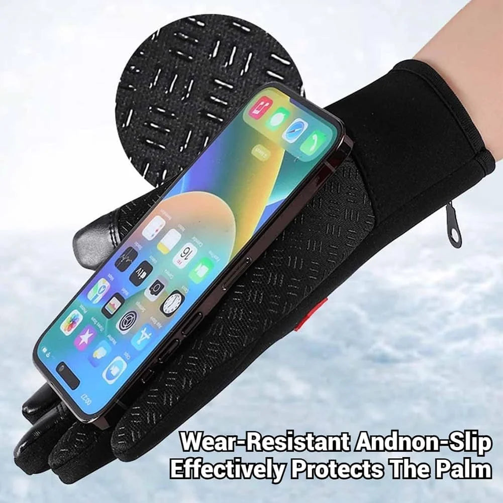 Waterproof Windproof Thermal Touchscreen Gloves with Non-Slip Grip S552683