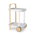 White-Natural Bar & Serving Cart N999