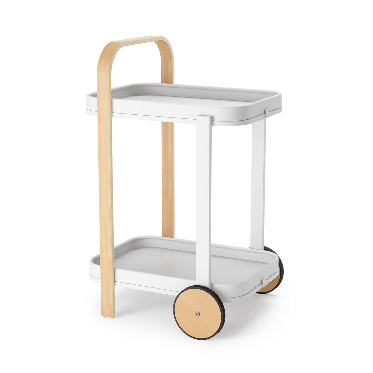 White-Natural Bar & Serving Cart N999