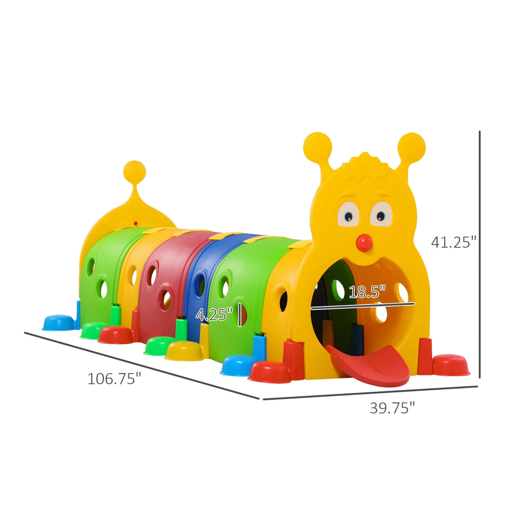 Kids Caterpillar Tunnel Climb-N-Crawl Play C87056