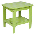 Lime Green Cedar Wood End Table H9589