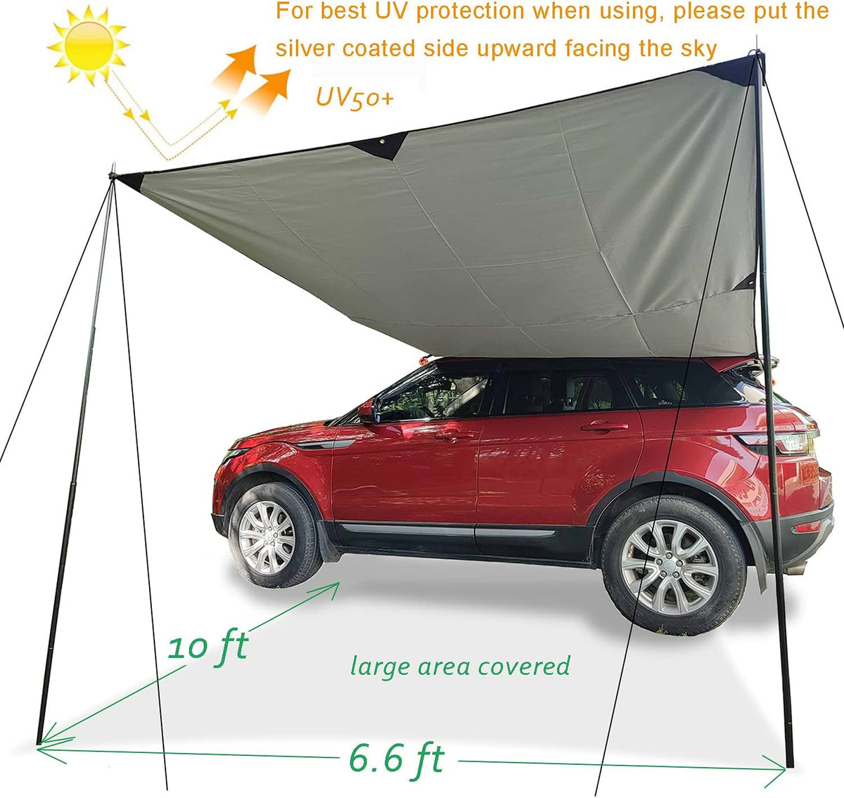Car Awning Camping Tarp Sun Shelter Pack of 2 P633